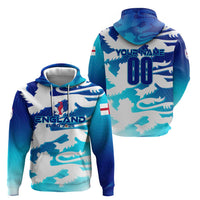 Personalized England Football 2024 Zip Hoodie Trophy Wing Style - Wonder Print Shop