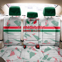 Hungary Football 2024 Back Car Seat Cover Trophy Wing Style - Wonder Print Shop