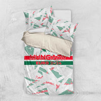 Hungary Football 2024 Bedding Set Trophy Wing Style - Wonder Print Shop