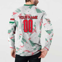 Personalized Hungary Football 2024 Button Sweatshirt Trophy Wing Style - Wonder Print Shop
