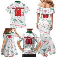 Personalized Hungary Football 2024 Family Matching Mermaid Dress and Hawaiian Shirt Trophy Wing Style - Wonder Print Shop