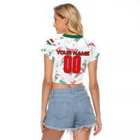 Personalized Hungary Football 2024 Raglan Cropped T Shirt Trophy Wing Style - Wonder Print Shop