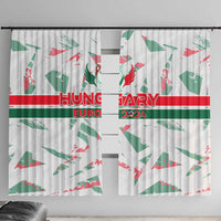 Hungary Football 2024 Window Curtain Trophy Wing Style - Wonder Print Shop