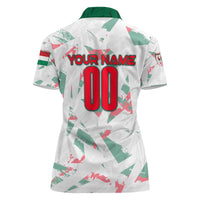 Personalized Hungary Football 2024 Women Polo Shirt Trophy Wing Style - Wonder Print Shop