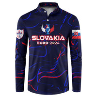 Personalized Slovakia Football 2024 Button Sweatshirt Trophy Wing Style - Wonder Print Shop