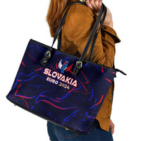 Slovakia Football 2024 Leather Tote Bag Trophy Wing Style - Wonder Print Shop