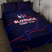 Slovakia Football 2024 Quilt Bed Set Trophy Wing Style - Wonder Print Shop