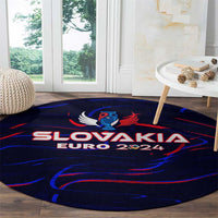 Slovakia Football 2024 Round Carpet Trophy Wing Style