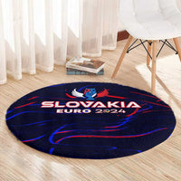 Slovakia Football 2024 Round Carpet Trophy Wing Style