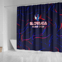 Slovakia Football 2024 Shower Curtain Trophy Wing Style