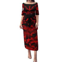 Personalized Albania Football 2024 Family Matching Puletasi and Hawaiian Shirt Trophy Wing Style - Wonder Print Shop