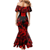 Personalized Albania Football 2024 Mermaid Dress Trophy Wing Style - Wonder Print Shop