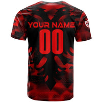 Personalized Albania Football 2024 T Shirt Trophy Wing Style - Wonder Print Shop