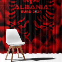 Albania Football 2024 Window Curtain Trophy Wing Style - Wonder Print Shop