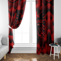 Albania Football 2024 Window Curtain Trophy Wing Style - Wonder Print Shop
