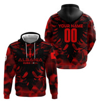 Personalized Albania Football 2024 Zip Hoodie Trophy Wing Style - Wonder Print Shop