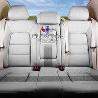 Slovenia Football 2024 Back Car Seat Cover Trophy Wing Style - Wonder Print Shop