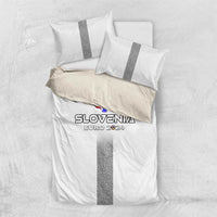 Slovenia Football 2024 Bedding Set Trophy Wing Style - Wonder Print Shop