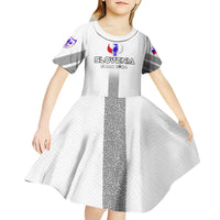 Personalized Slovenia Football 2024 Kid Short Sleeve Dress Trophy Wing Style - Wonder Print Shop