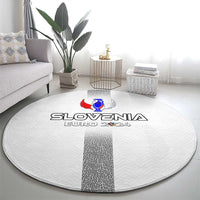 Slovenia Football 2024 Round Carpet Trophy Wing Style