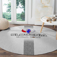 Slovenia Football 2024 Round Carpet Trophy Wing Style