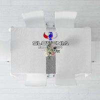 Slovenia Football 2024 Tablecloth Trophy Wing Style - Wonder Print Shop