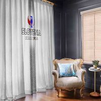 Slovenia Football 2024 Window Curtain Trophy Wing Style - Wonder Print Shop