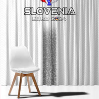 Slovenia Football 2024 Window Curtain Trophy Wing Style - Wonder Print Shop