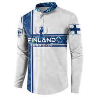 Personalized Finland Football 2024 Button Sweatshirt Trophy Wing Style - Wonder Print Shop