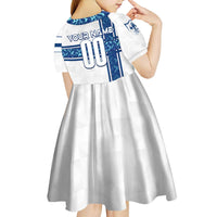 Personalized Finland Football 2024 Kid Short Sleeve Dress Trophy Wing Style - Wonder Print Shop