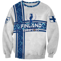 Personalized Finland Football 2024 Sweatshirt Trophy Wing Style - Wonder Print Shop