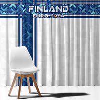 Finland Football 2024 Window Curtain Trophy Wing Style - Wonder Print Shop