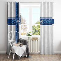 Finland Football 2024 Window Curtain Trophy Wing Style - Wonder Print Shop