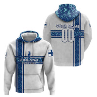 Personalized Finland Football 2024 Zip Hoodie Trophy Wing Style - Wonder Print Shop