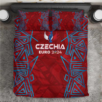 Czech Republic Football 2024 Bedding Set Trophy Wing Style - Wonder Print Shop