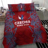 Czech Republic Football 2024 Bedding Set Trophy Wing Style - Wonder Print Shop