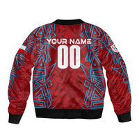 Personalized Czech Republic Football 2024 Bomber Jacket Trophy Wing Style - Wonder Print Shop