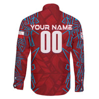 Personalized Czech Republic Football 2024 Family Matching Short Sleeve Bodycon Dress and Hawaiian Shirt Trophy Wing Style - Wonder Print Shop