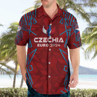 Personalized Czech Republic Football 2024 Hawaiian Shirt Trophy Wing Style - Wonder Print Shop