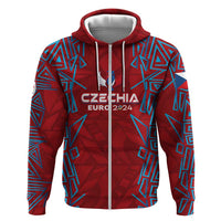 Personalized Czech Republic Football 2024 Hoodie Trophy Wing Style - Wonder Print Shop