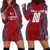 Personalized Czech Republic Football 2024 Hoodie Dress Trophy Wing Style - Wonder Print Shop
