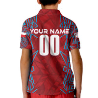Personalized Czech Republic Football 2024 Kid Polo Shirt Trophy Wing Style - Wonder Print Shop