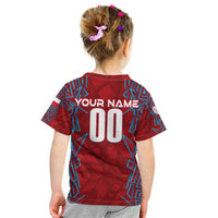 Personalized Czech Republic Football 2024 Kid T Shirt Trophy Wing Style - Wonder Print Shop