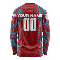 Personalized Czech Republic Football 2024 Long Sleeve Shirt Trophy Wing Style - Wonder Print Shop