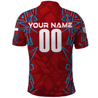 Personalized Czech Republic Football 2024 Polo Shirt Trophy Wing Style - Wonder Print Shop