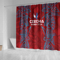 Czech Republic Football 2024 Shower Curtain Trophy Wing Style