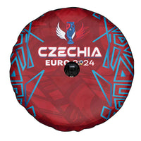 Czech Republic Football 2024 Spare Tire Cover Trophy Wing Style - Wonder Print Shop