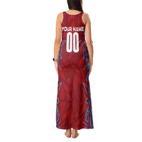 Personalized Czech Republic Football 2024 Tank Maxi Dress Trophy Wing Style - Wonder Print Shop