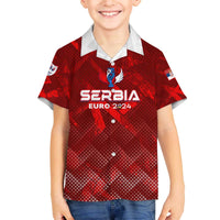 Personalized Serbia Football 2024 Family Matching Puletasi and Hawaiian Shirt Trophy Wing Style - Wonder Print Shop