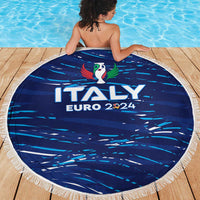 Italy Football 2024 Beach Blanket Trophy Wing Style - Wonder Print Shop